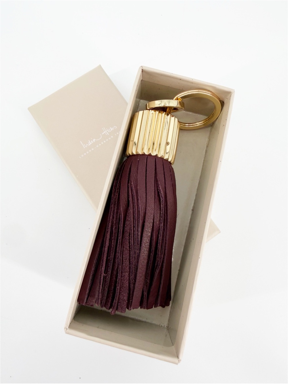 India Hicks Agra Tassel Maroon NWT